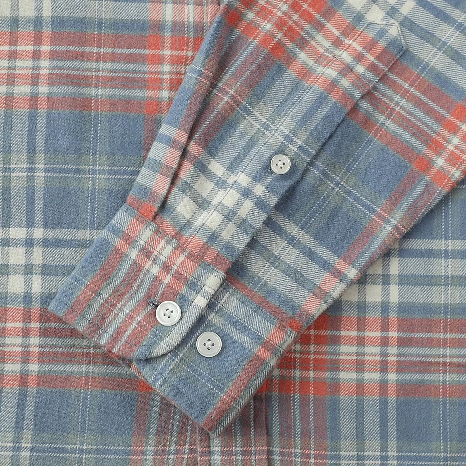 Dubinik Flannel Shirt for Men Plaid Mens Button Down Long Sleeve Shirts Soft Pure Cotton Casual Shirts Regular Fit