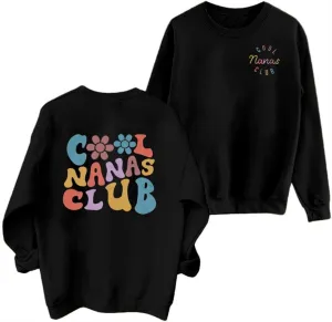 EGELEXY Grandma Sweatshirt Cool Nana Shirt Women Nana Club Shirts Blessed Nana Pullover Shirt Nana Long Sleeve Tops