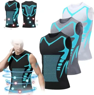 Einrich Compression Shirt Men, New Shaping Sleeveless Therapy Vest Men, Maynox Vitaboost Compression Shirt to Shape Your Body