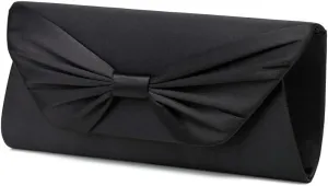 Fabric Bow Evening Bag Womens Dress Banquet Handbag