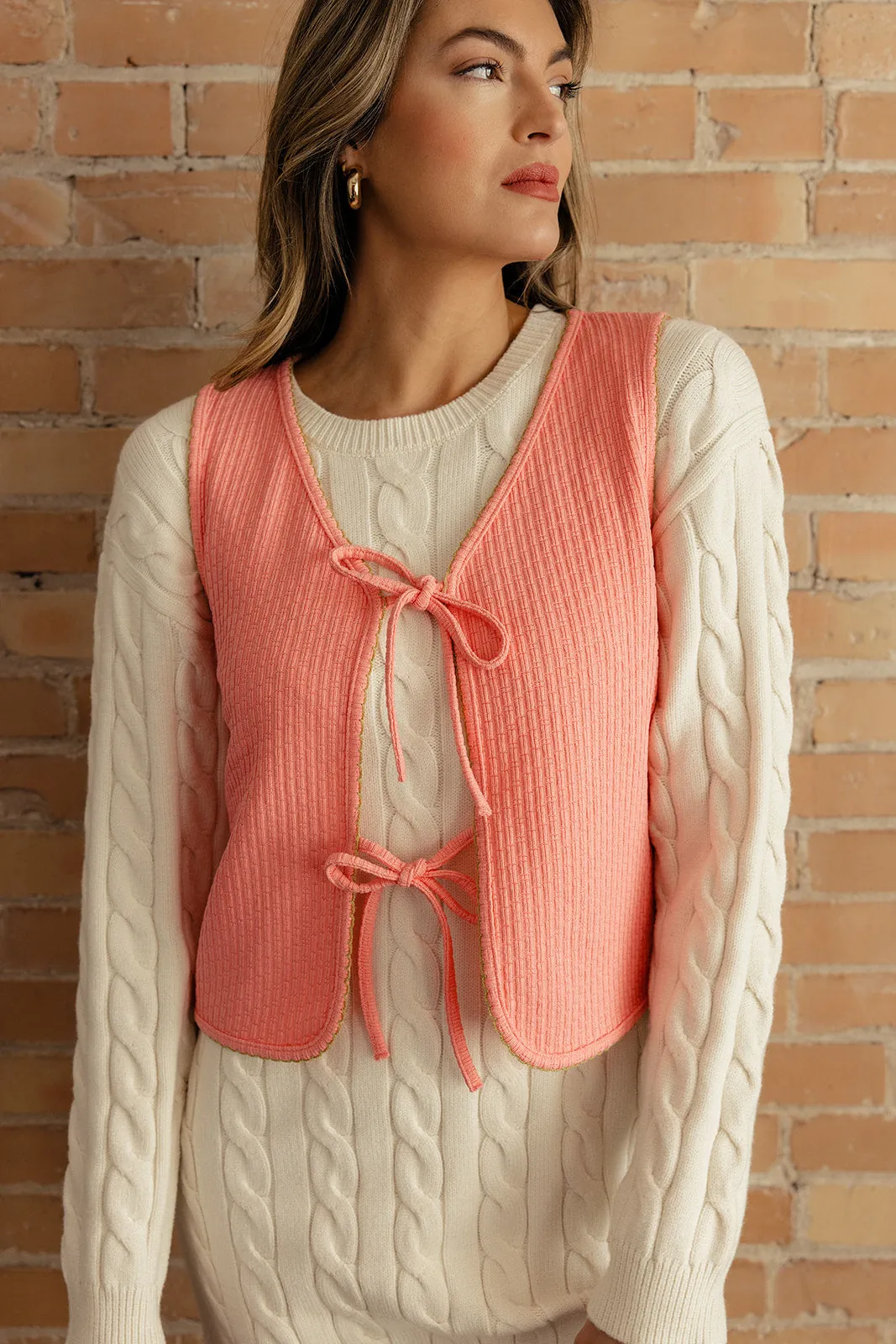 Fell Hard Textured Tie Vest