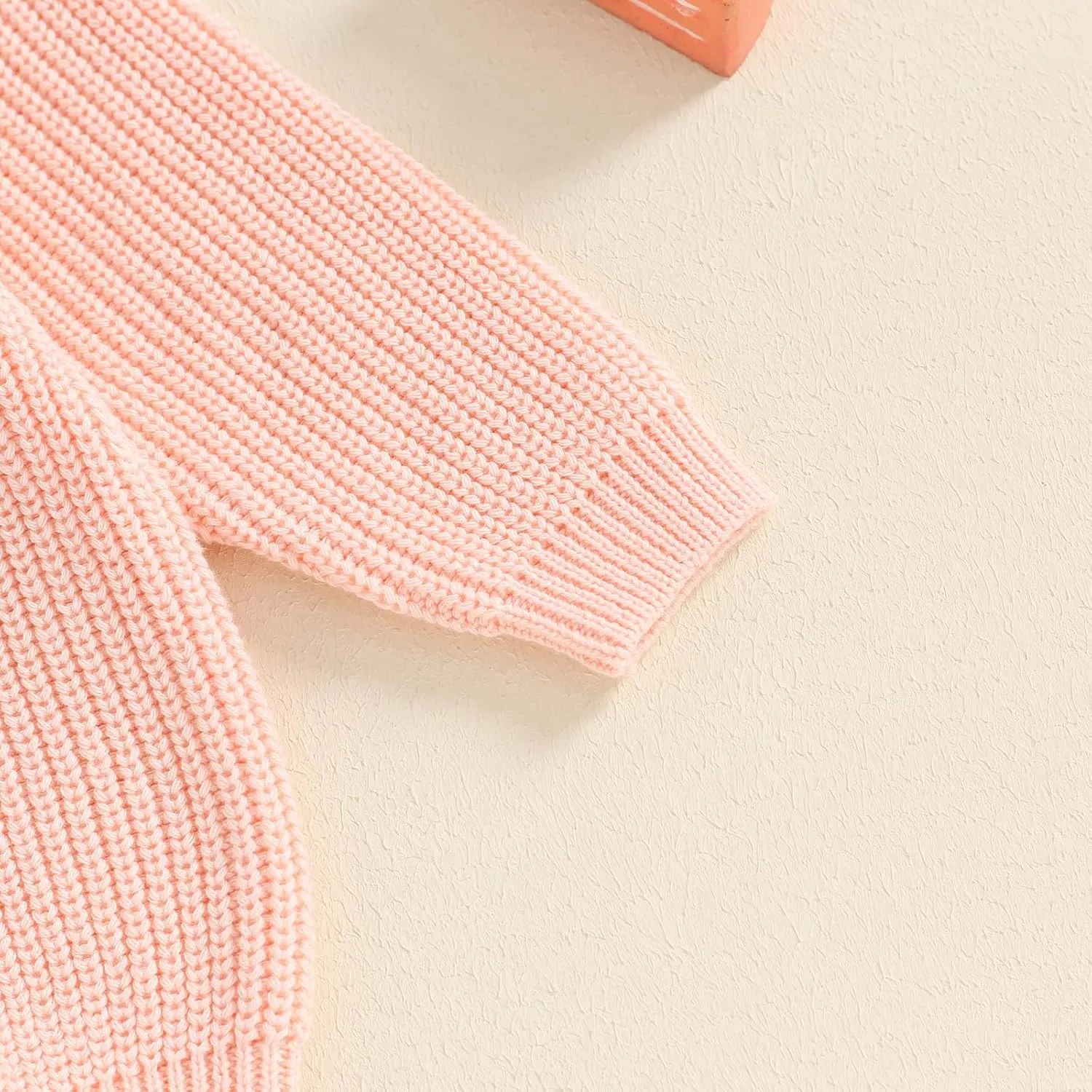 First Birthday Outfit Baby Girl Boy Cute Letter Embroidery Warm Long Sleeve Oversized Sweater Infant Knitwear