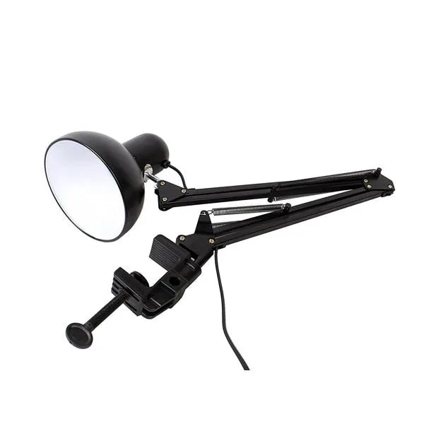 Flexible Swing Arm Black Table Lamp