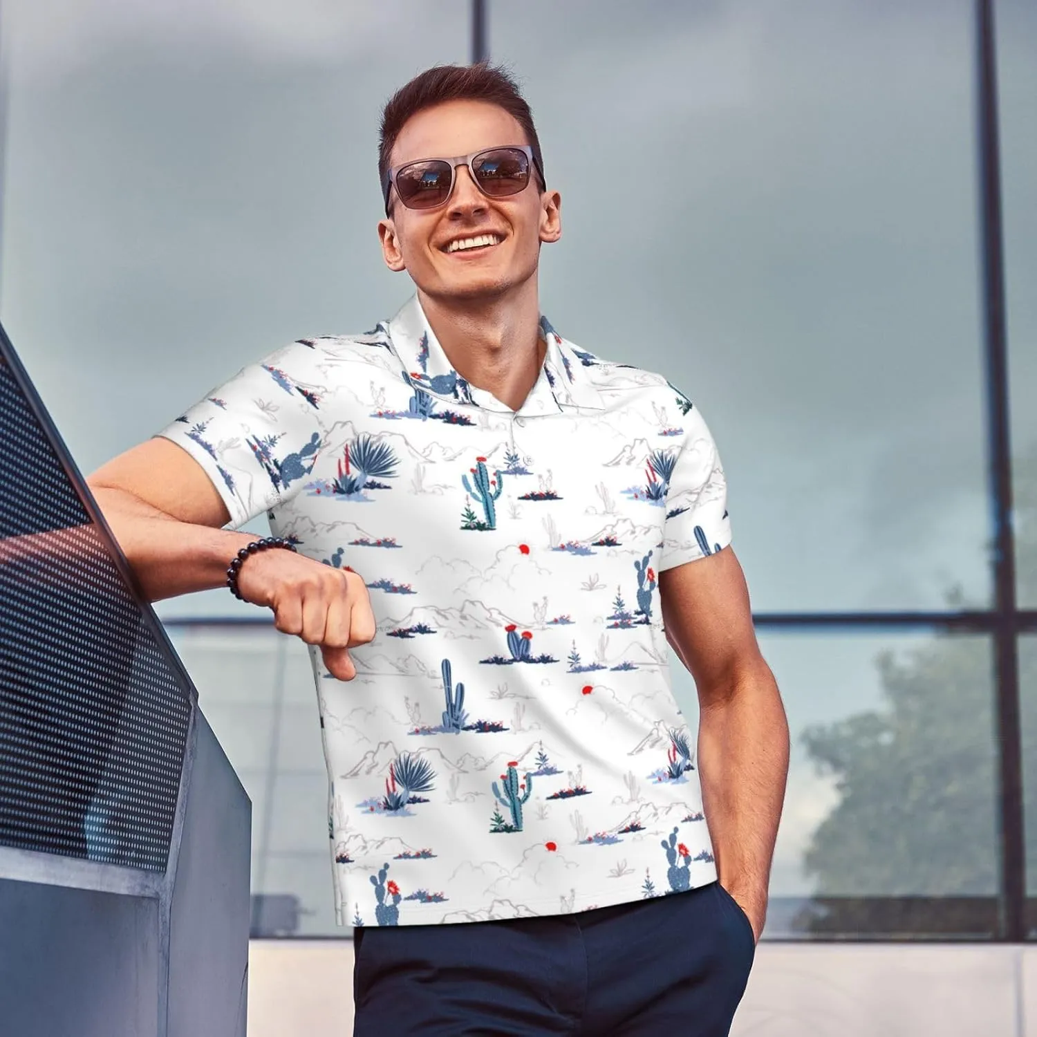 Funny Couple Golf Shirts,Matching Hawaiian Golf Shirt for Couple,Moisture Wicking Couple Polo Shirt for Men Women