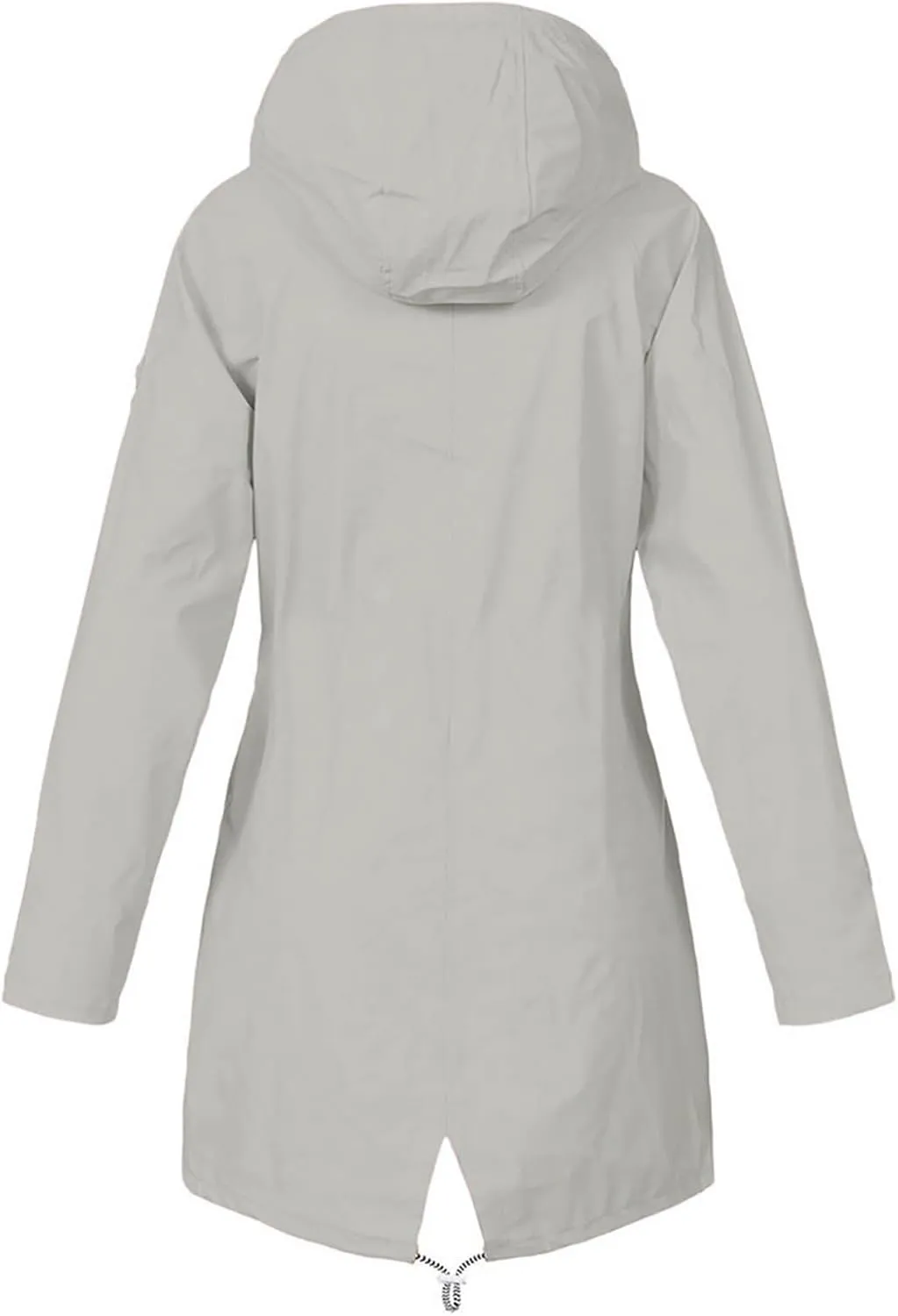 FZYLQY Hot Rain Jacket for Women Lightweight Long Hooded Raincoat Waterproof Outdoor Travel Hiking Windbreaker Trench Coats