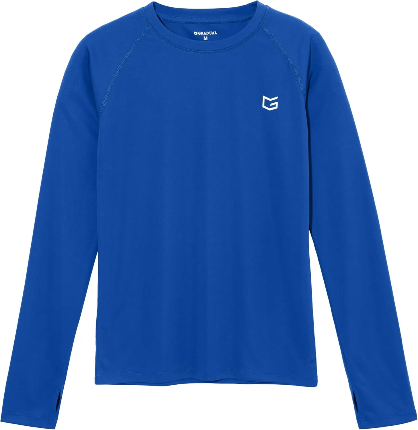 G Gradual Boy's Rash Guard UPF 50  Sun Protection Shirt Quick Dry Long Sleeve Swim Shirts Lightweight SPF Youth Fishing Shirt