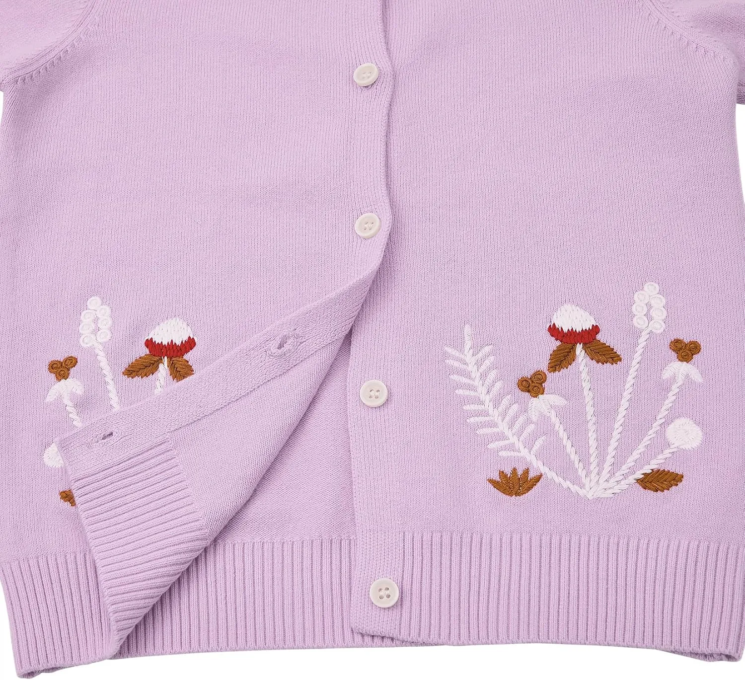 Girls' Cardigan Toddler Long Sleeve Sweater School Uniforms Sweater Button Up Knit Jacket Outwear