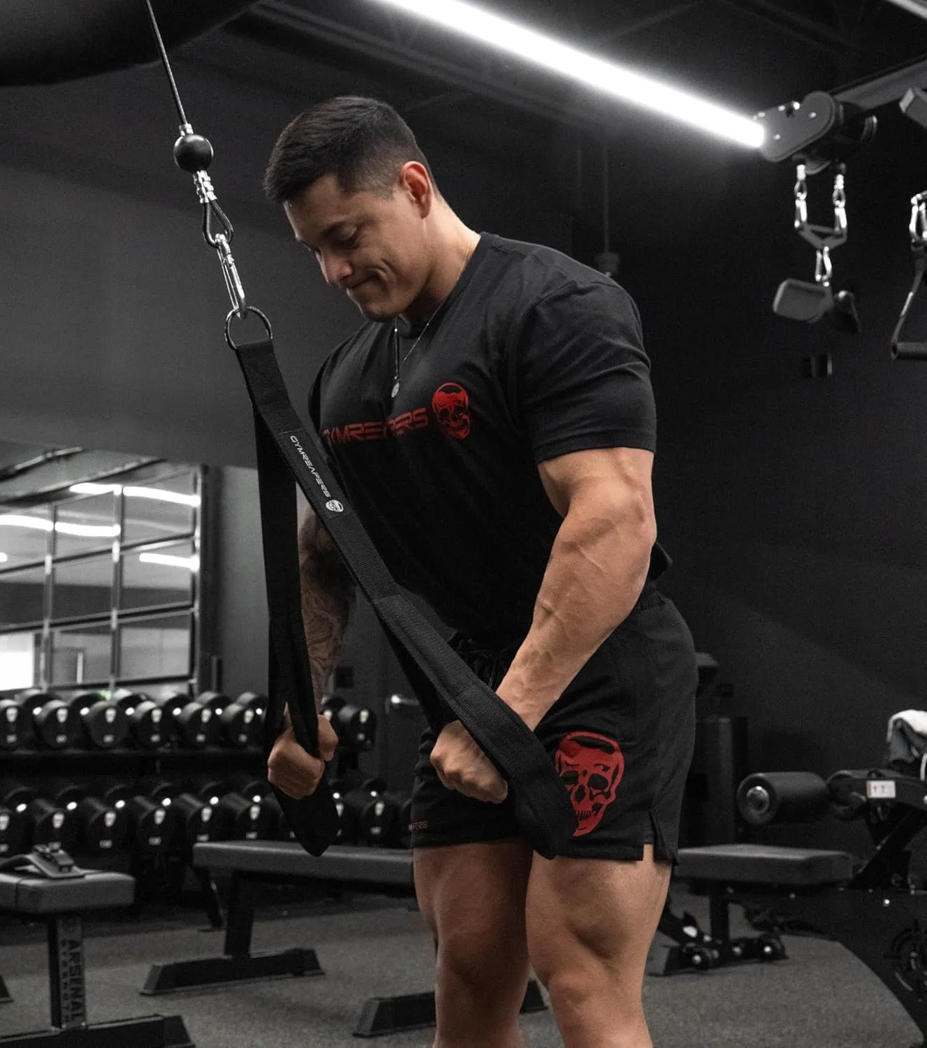 Gymreapers Workout Short Sleeve Shirt Workout T-Shirt for Men Crew Neck Shirts Casual Gym Cotton Everyday Tee