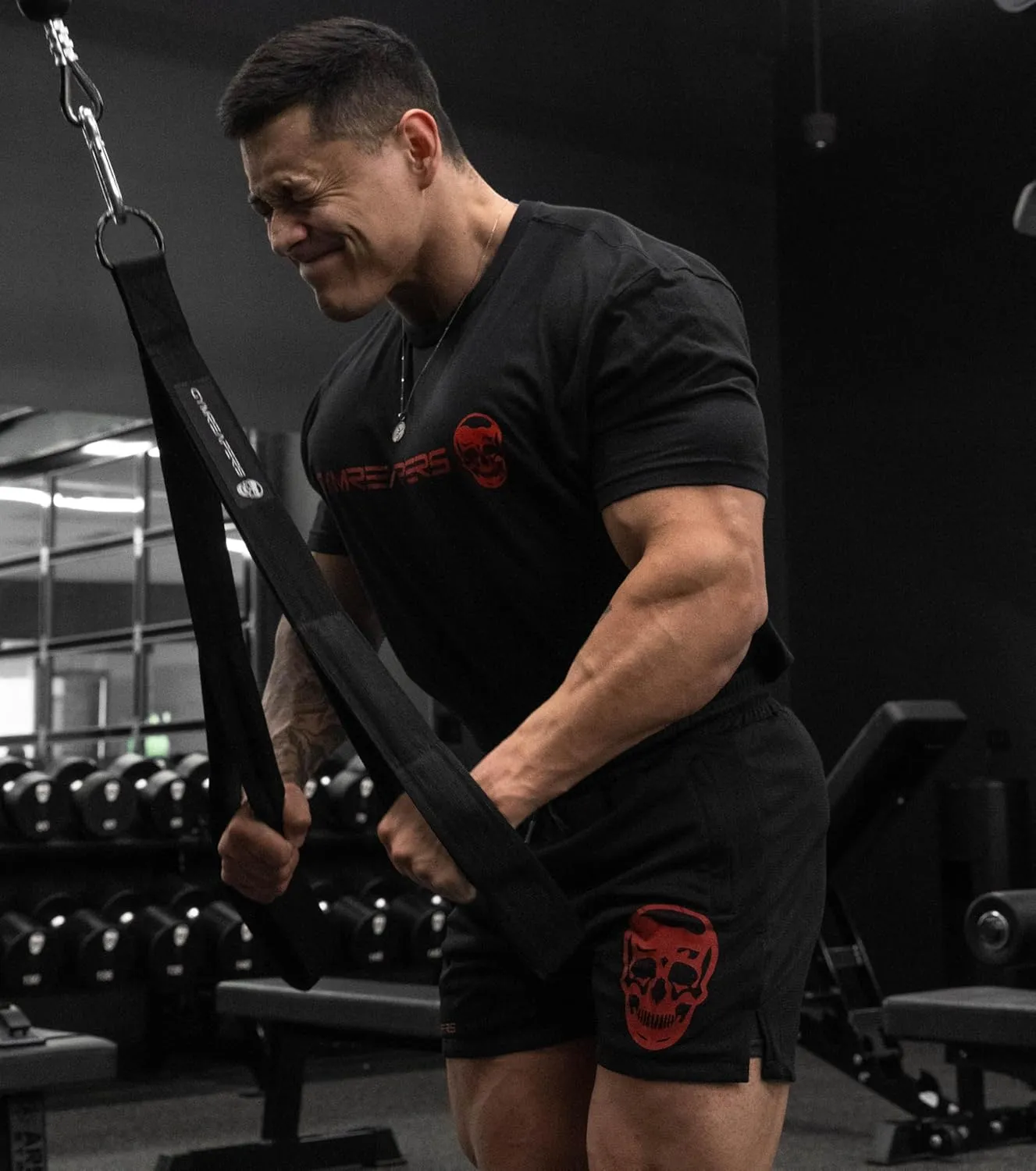 Gymreapers Workout Short Sleeve Shirt Workout T-Shirt for Men Crew Neck Shirts Casual Gym Cotton Everyday Tee
