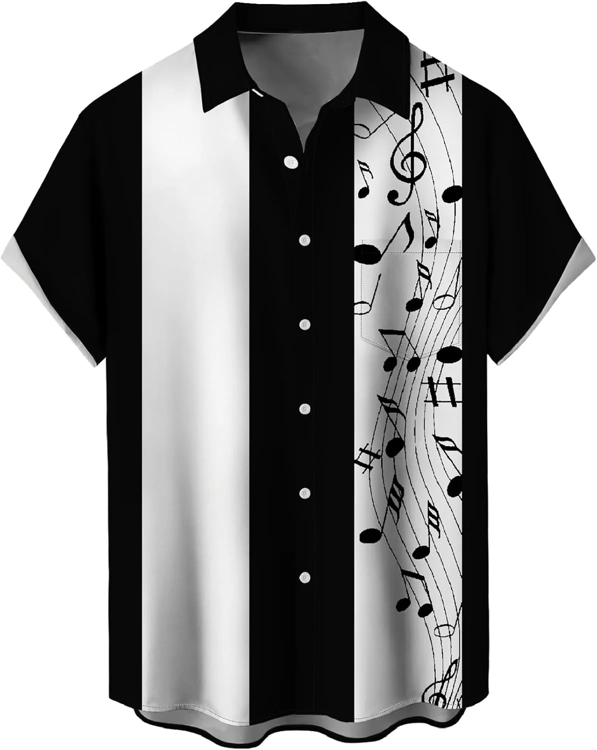 Hawaiian Shirt for Men Tropical Loose Fit Shirt Short Sleeve Casual Button Down Holiday Beach Shirts with Pocket