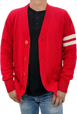 Hip Hop 50's Shop - Mens 1950s Letterman Cardigan Sweater