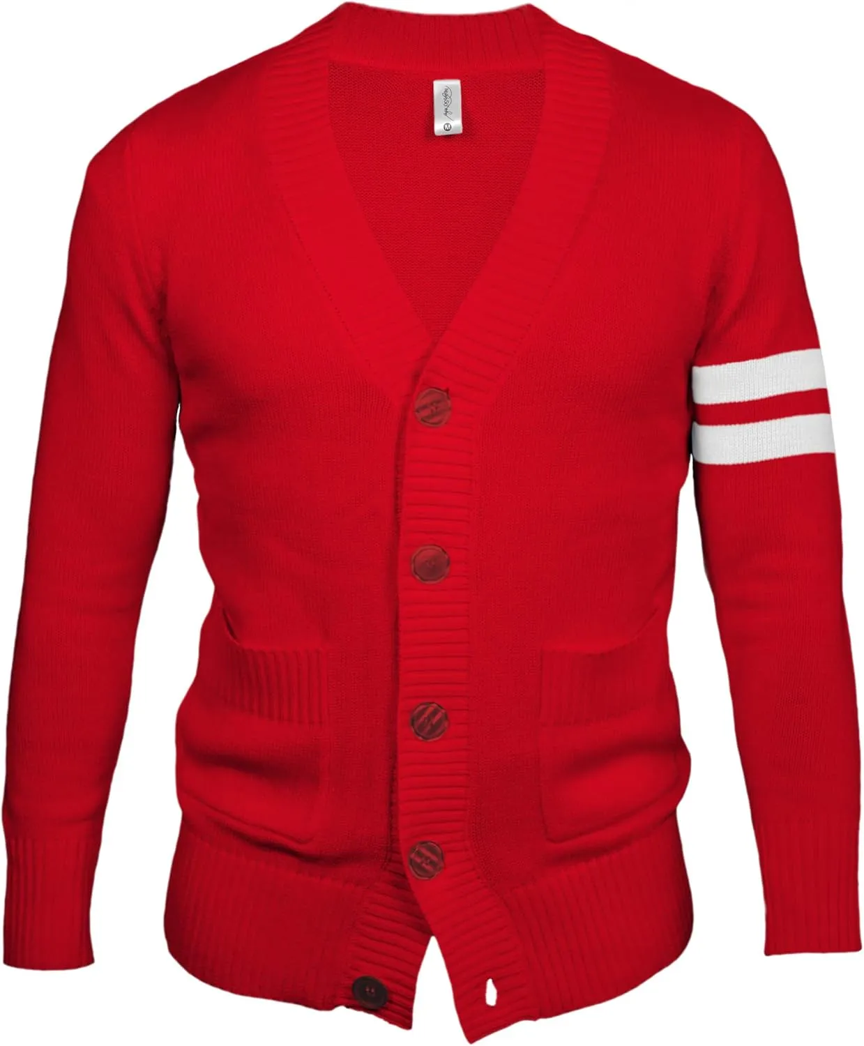 Hip Hop 50's Shop - Mens 1950s Letterman Cardigan Sweater