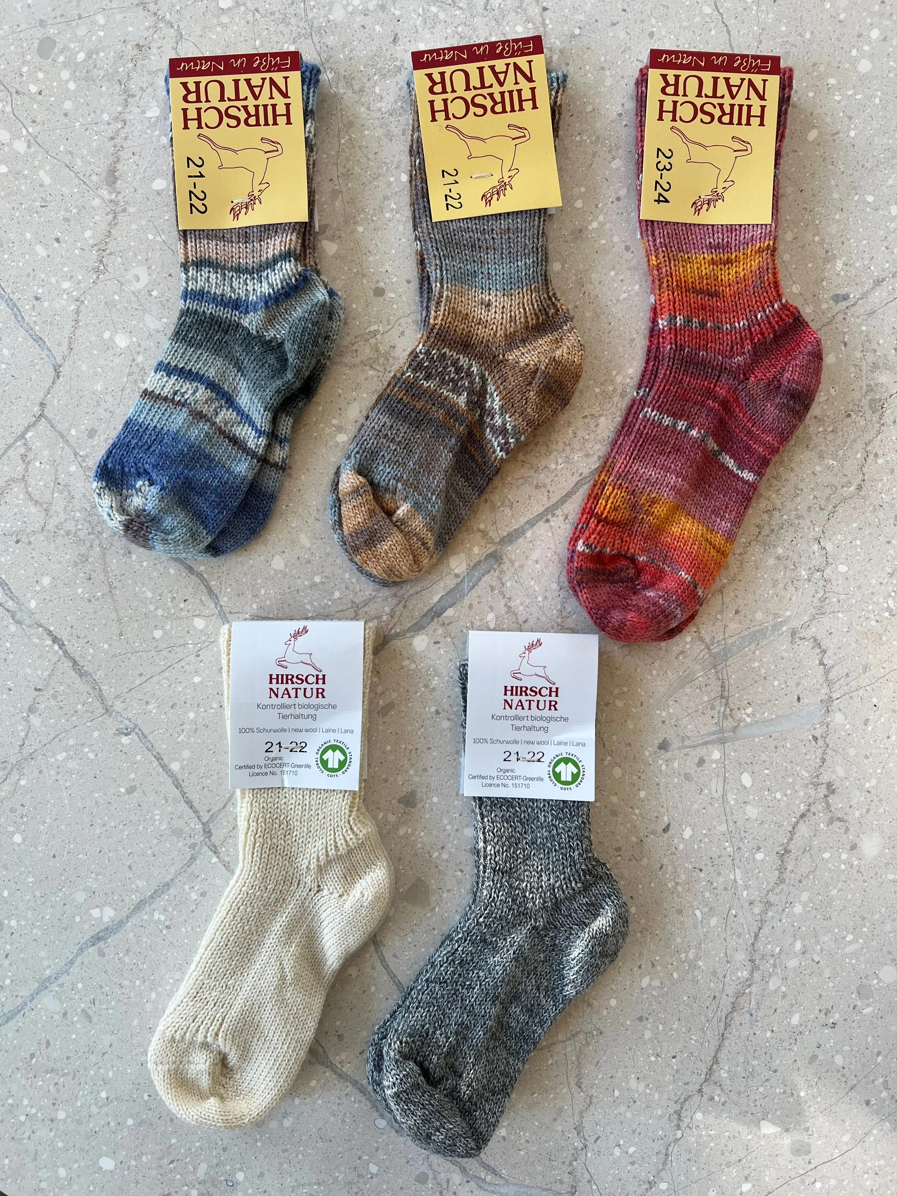 Hirsch Wool Socks - Heather Grey