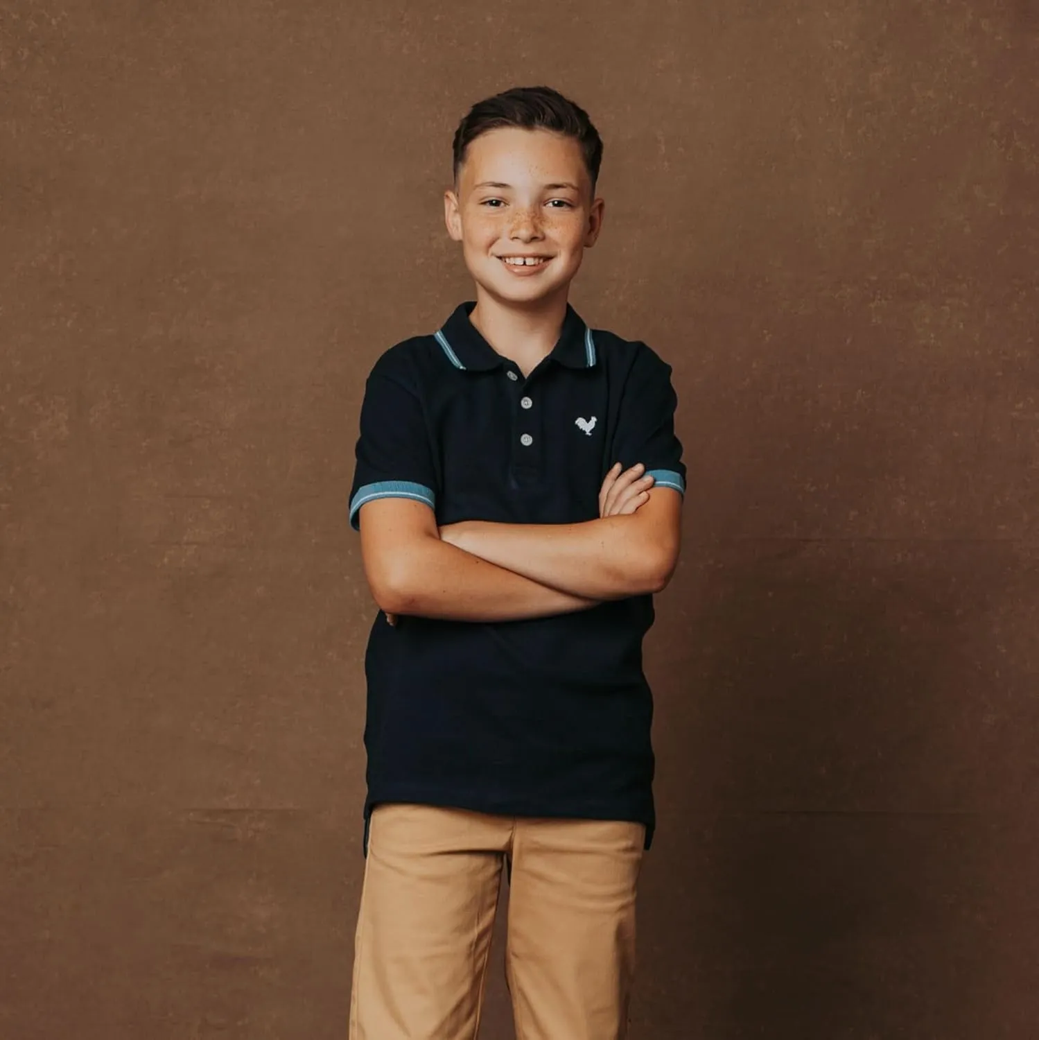 Hope & Henry Boys' Short Sleeve Polo Shirt