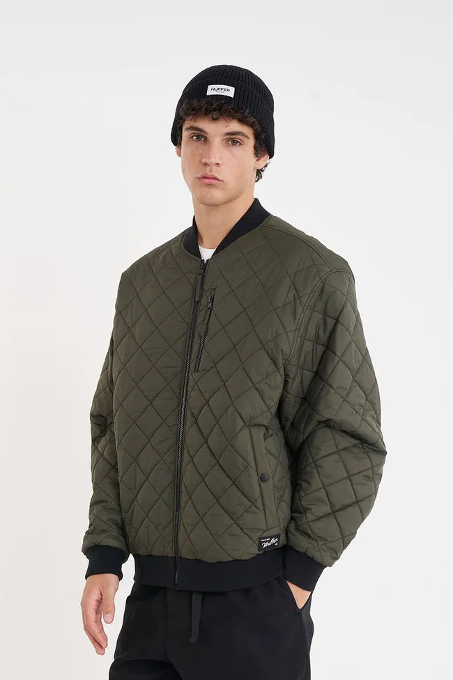 HUFFER REV QUILTED BOMBER