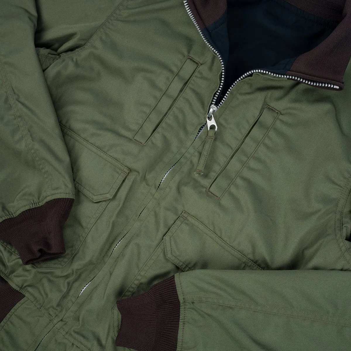 IHJ-130-BLK-NP, Reversible Tanker Jacket - Olive