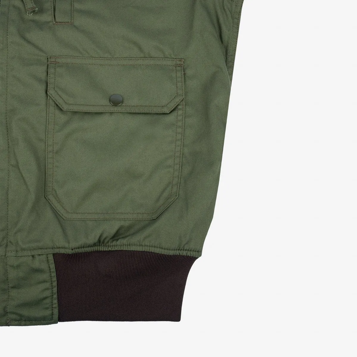 IHJ-130-BLK-NP, Reversible Tanker Jacket - Olive