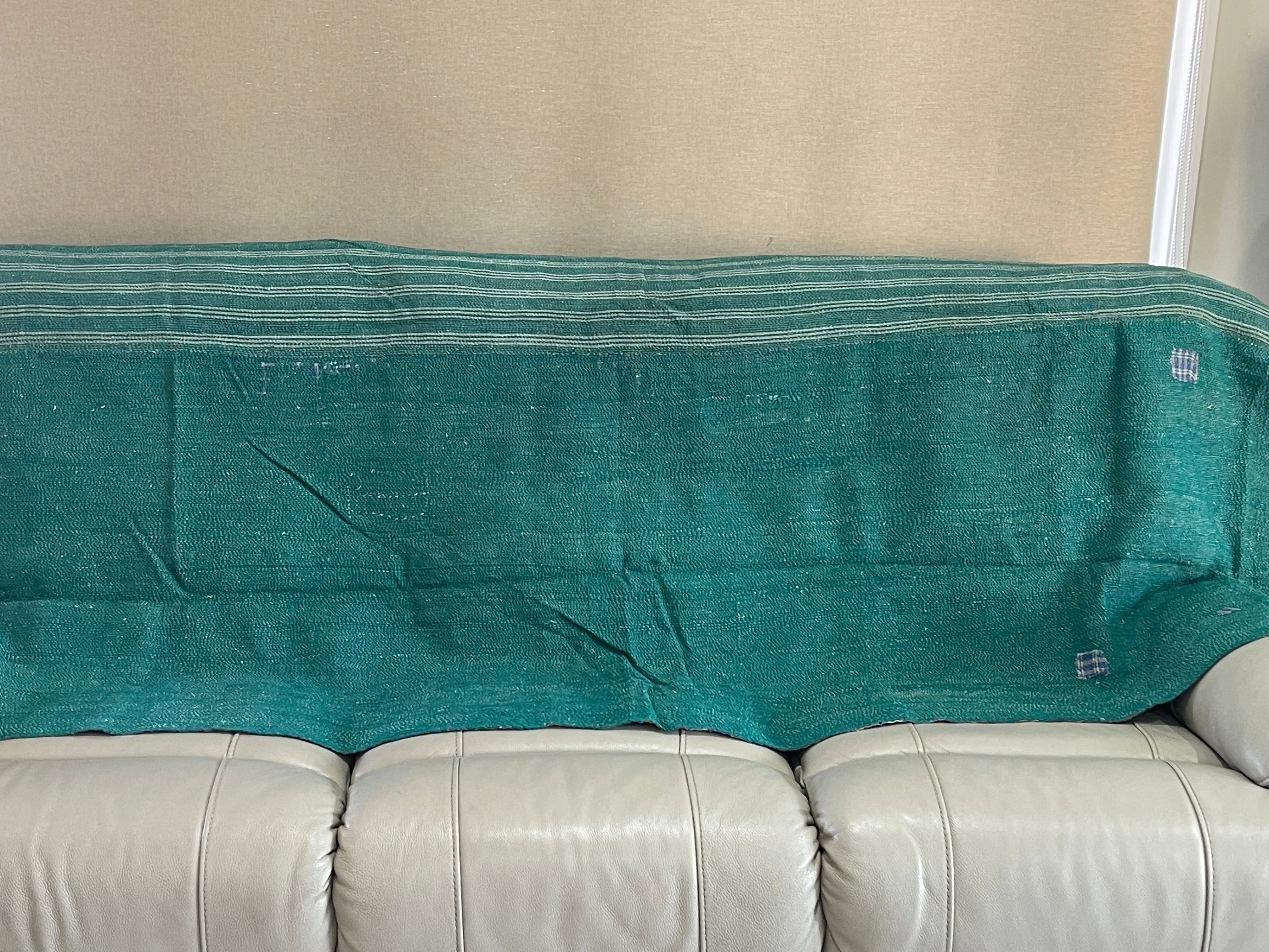 Indian Handmade Cotton Reversible Vintage Kantha Quilt Bedspread Throw- Anita