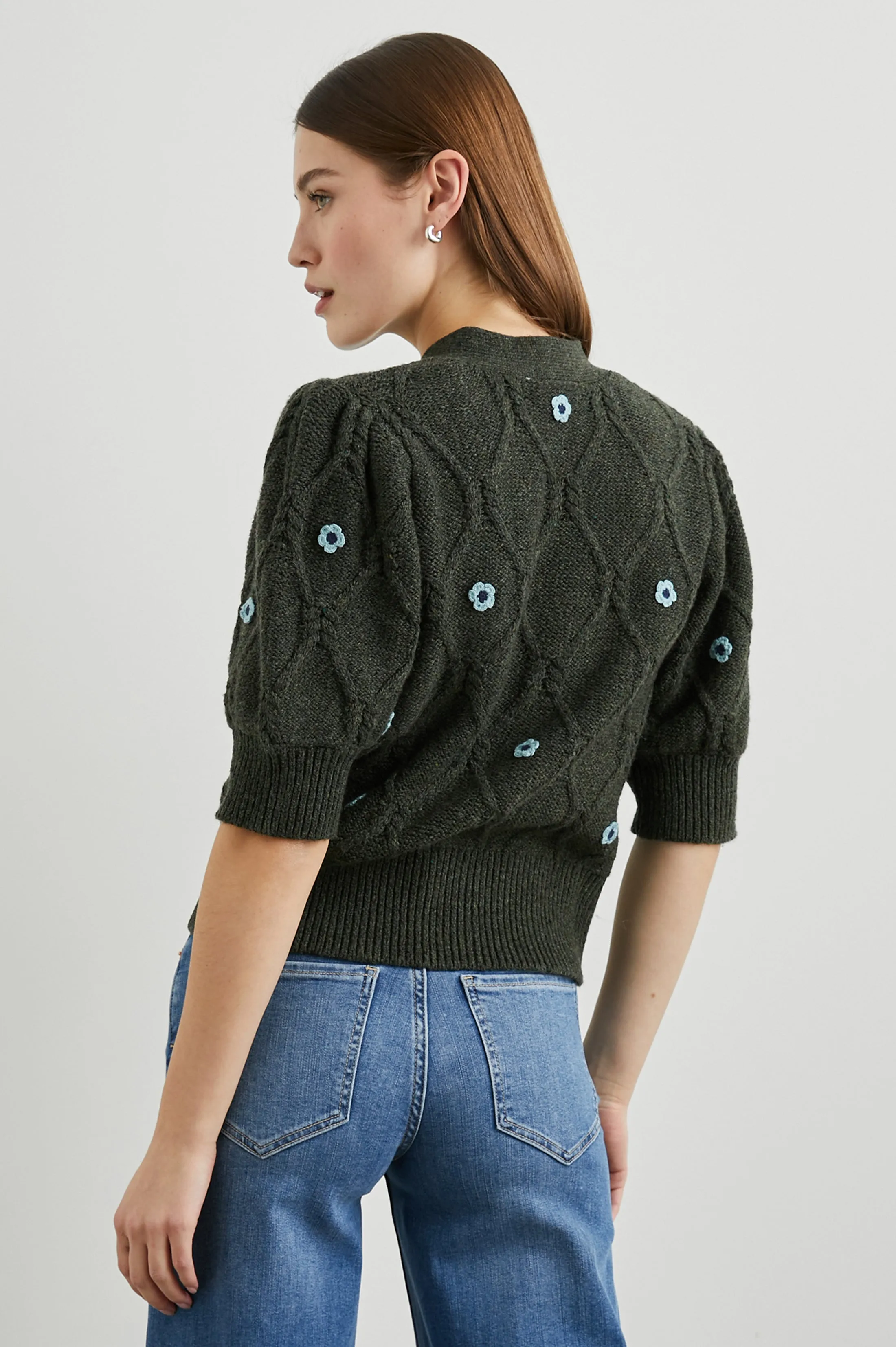 ISLA CARDIGAN - FOREST DAISIES