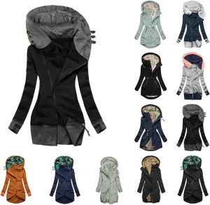 Jackets for Women Slim Workout Jacket Sherpa Fleece Lined Jacket Running Track Jacket Full Zip Hoodie Coat Warm Jacket