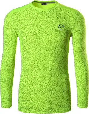 jeansian Men's Sport Dry Slim Fit Long Sleeves T-Shirt Tee Shirt Tshirt Tops Golf Tennis Bowling LA184