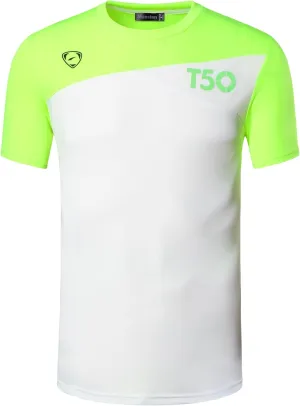 jeansian Men's Sport Quick Dry Fit Short Sleeve T-Shirt Tee Shirt Tshirt Tops Golf Tennis Bowling LSL1052