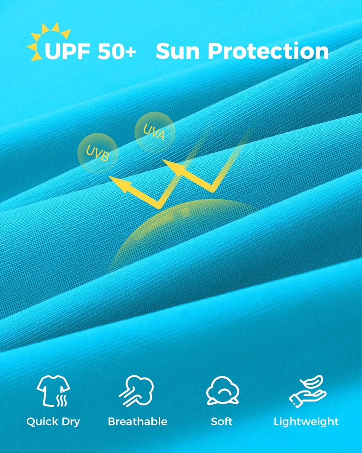 JOCMIC Boys Rash Guard Long Sleeve Swim Shirt UPF 50  Sun Protection Quick Dry Swimming Shirt for Kids