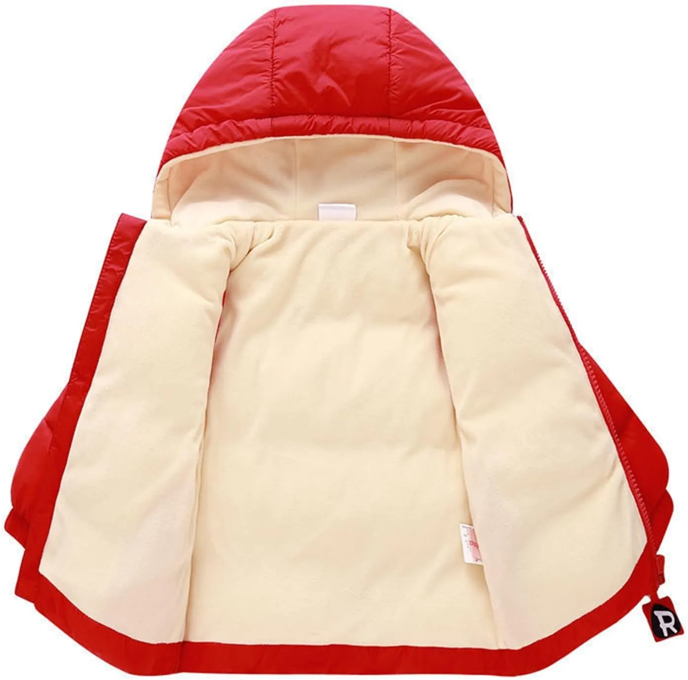 Kids Toddler Baby Girls Boys Winter Warm Thick Cotton Long Sleeve Bear Hooded Padded Clothes Coat Girls Denim