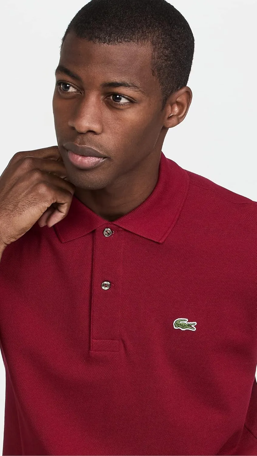 Lacoste Men's Short Sleeved Ribbed Collar Shirt