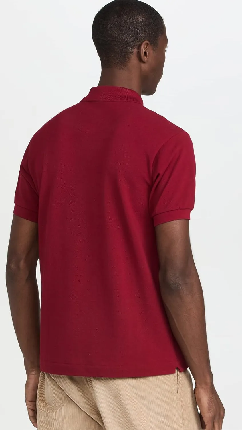 Lacoste Men's Short Sleeved Ribbed Collar Shirt