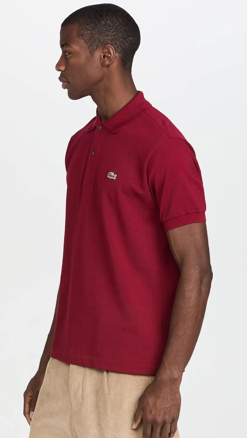 Lacoste Men's Short Sleeved Ribbed Collar Shirt