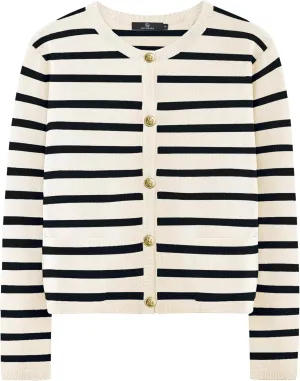 LILLUSORY Women Striped Cardigan Sweaters 2025 Fall Outfit Cloth Fashion Trendy Casual Long Sleeve Tops