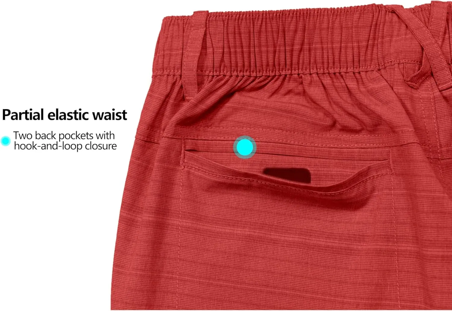 Little Donkey Andy Mens 12 Inch Bermuda Shorts, UPF 50 Stretch Golf Shorts for Casual