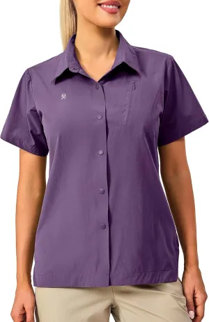 Little Donkey Andy Women's Long Sleeve Travel Shirt, UPF 50  Safari Shirt, Outdoor Cool Quick Dry Hiking Shirts