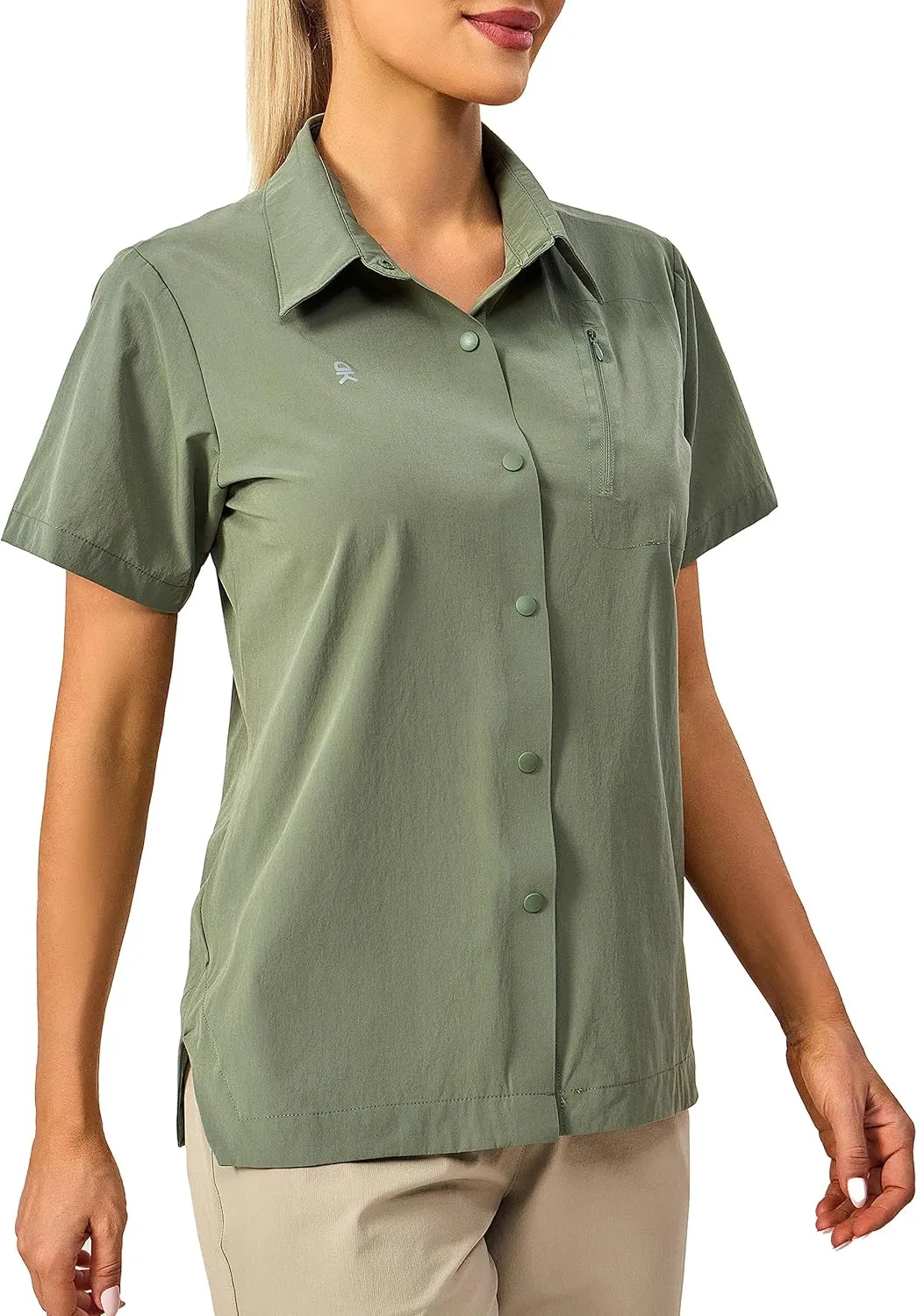 Little Donkey Andy Women's Long Sleeve Travel Shirt, UPF 50  Safari Shirt, Outdoor Cool Quick Dry Hiking Shirts