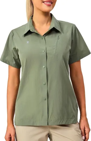 Little Donkey Andy Women's Long Sleeve Travel Shirt, UPF 50  Safari Shirt, Outdoor Cool Quick Dry Hiking Shirts