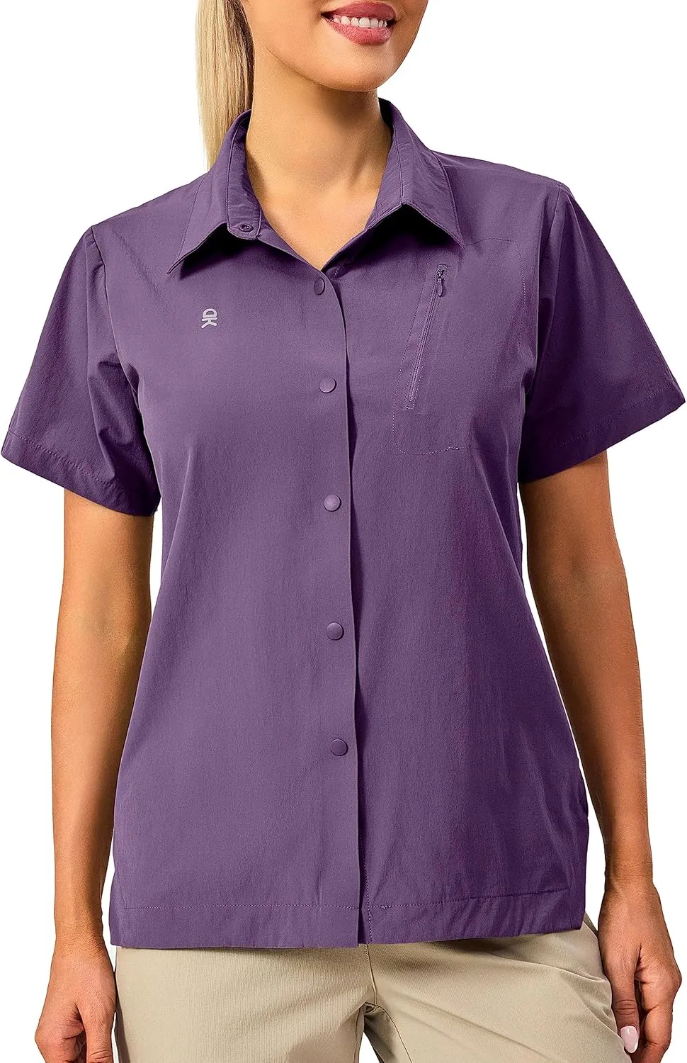 Little Donkey Andy Women's Long Sleeve Travel Shirt, UPF 50  Safari Shirt, Outdoor Cool Quick Dry Hiking Shirts