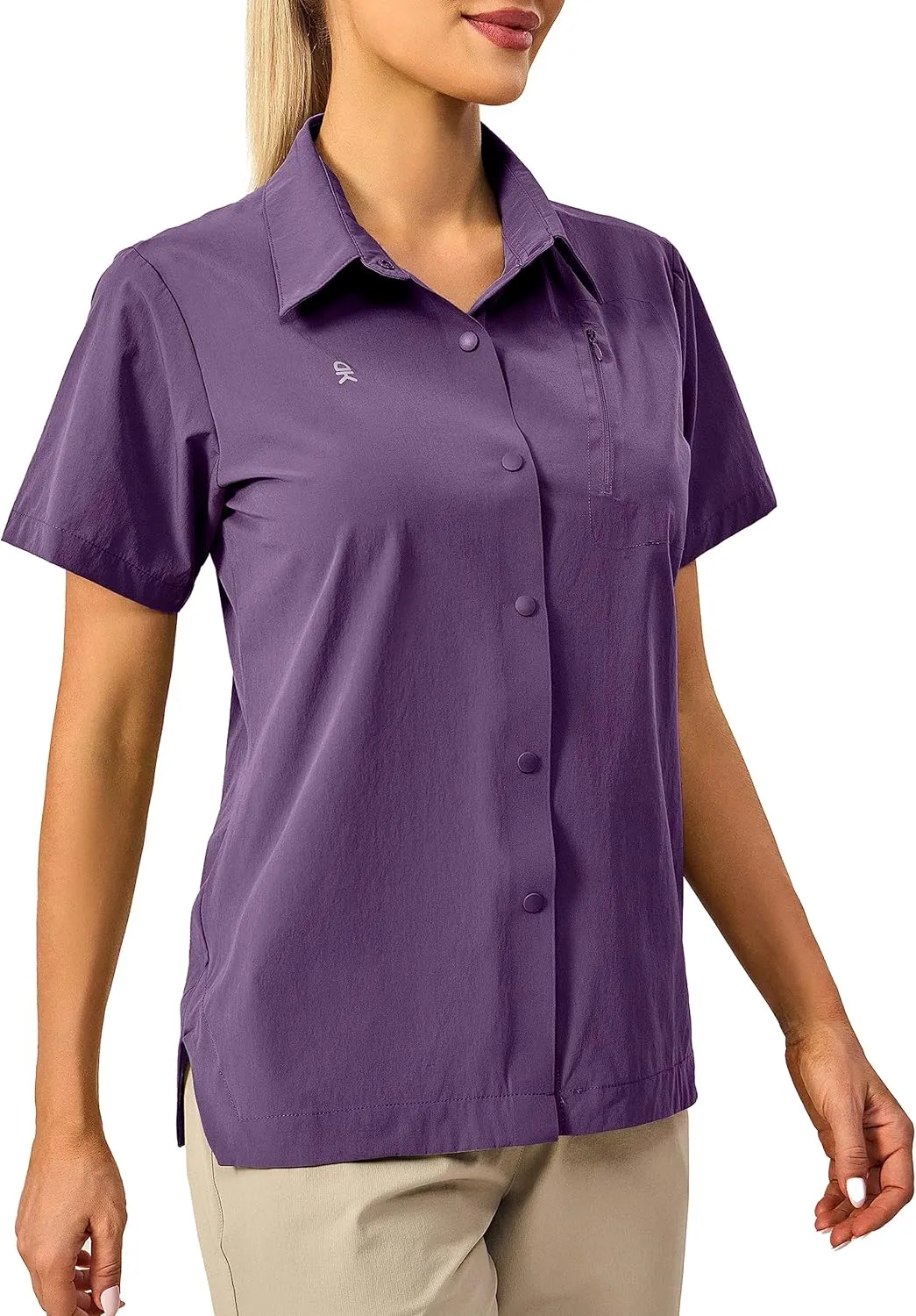 Little Donkey Andy Women's Long Sleeve Travel Shirt, UPF 50  Safari Shirt, Outdoor Cool Quick Dry Hiking Shirts