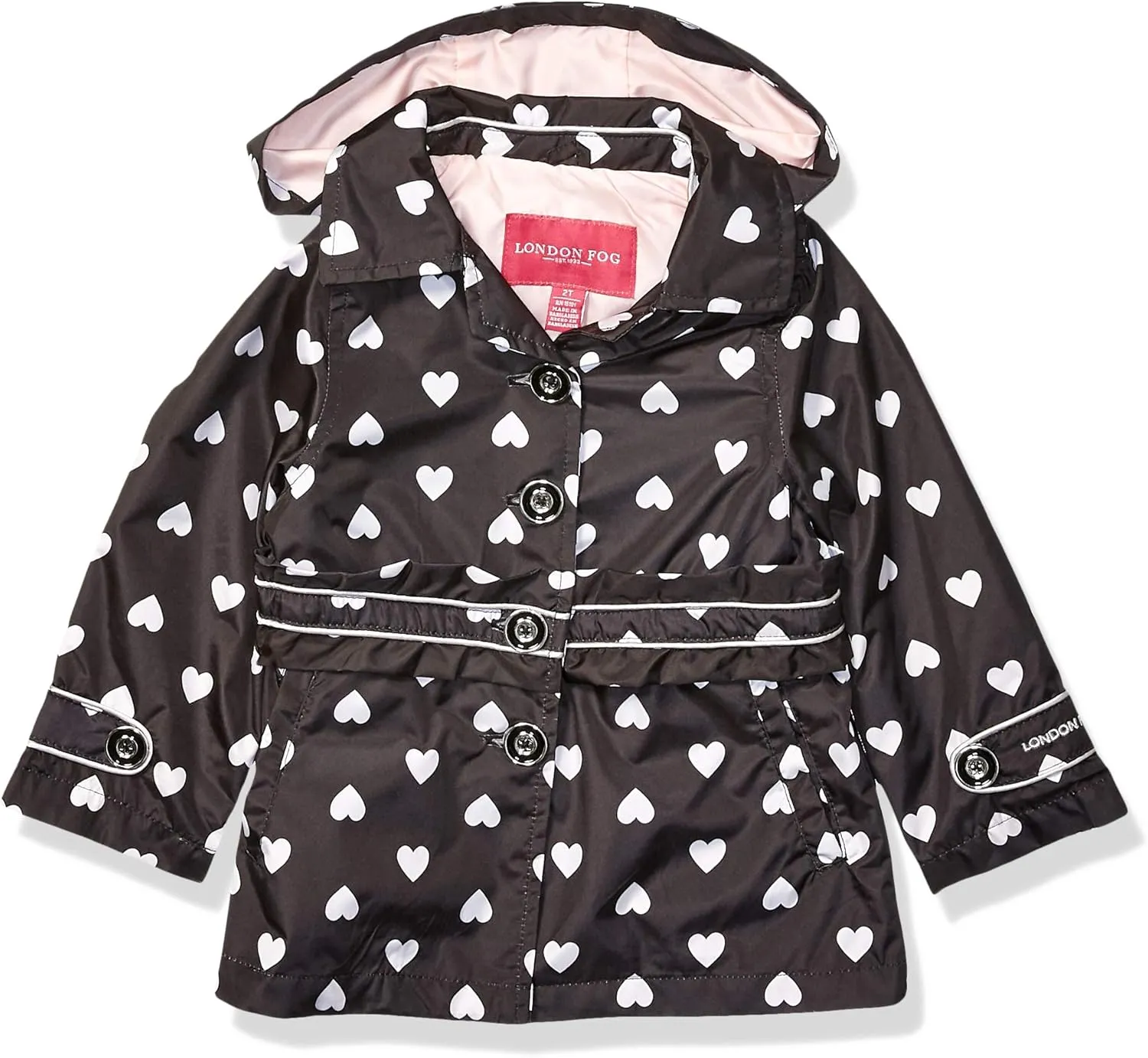 LONDON FOG girls Lightweight Trench Dress Coat Jacket