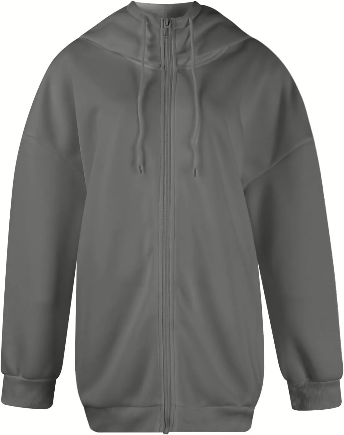 Long Sweatshirts for Women to Wear with Leggings Zip Up Hoodie Lightweight Oversized Jackets 2024 Coat with Pockets