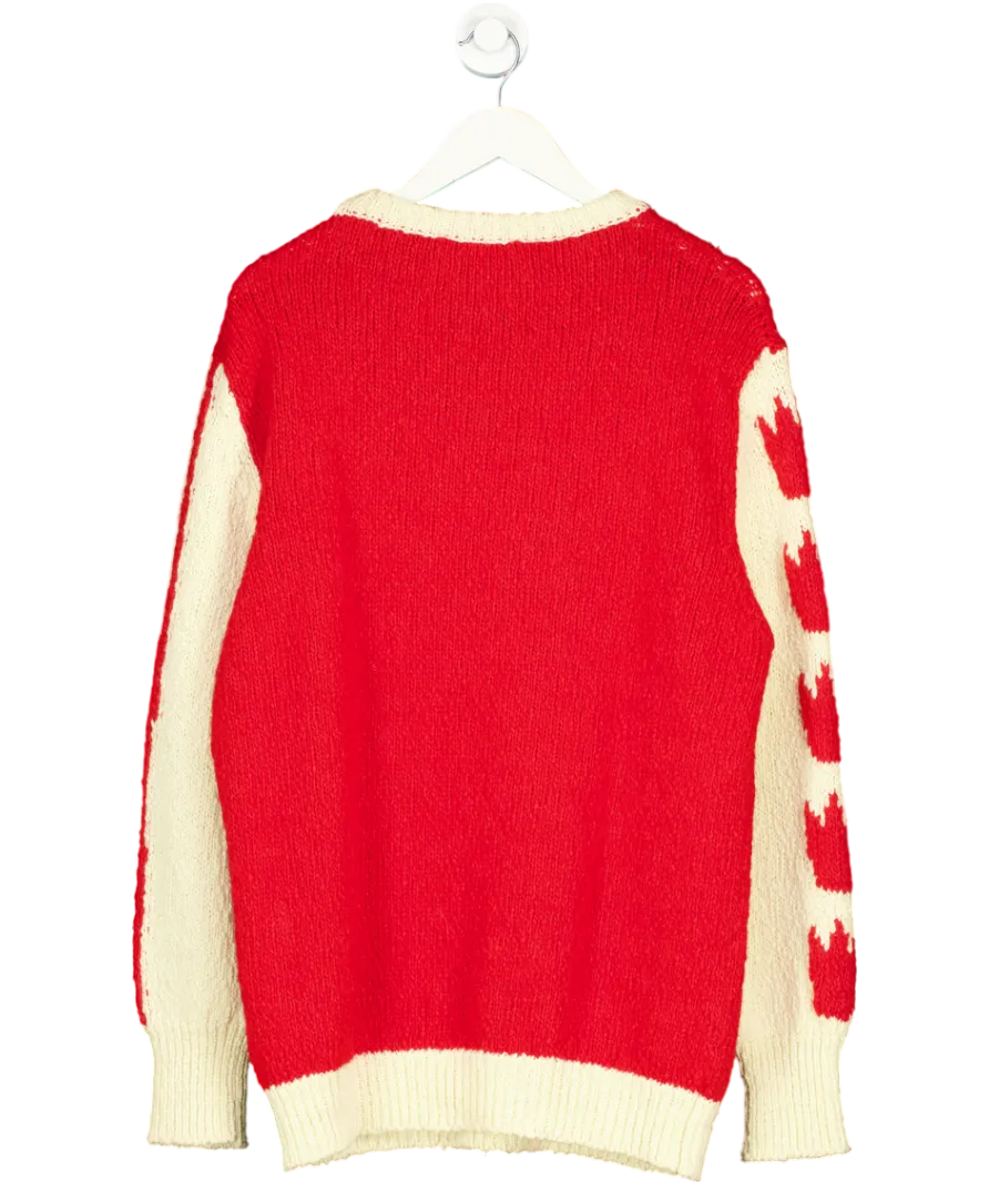 Lucy Folk Red Flaura Knit UK M