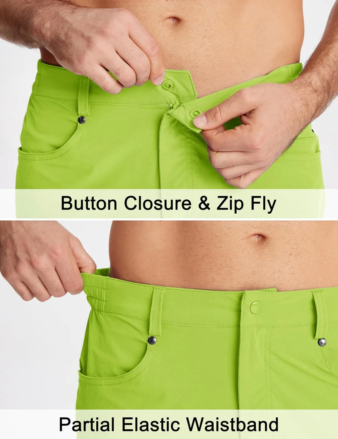 MAGCOMSEN Men's Hiking Shorts 5 Pockets Ripstop, Quick Dry, Summer Athletic Shorts for Workout, Hiking, Cycling
