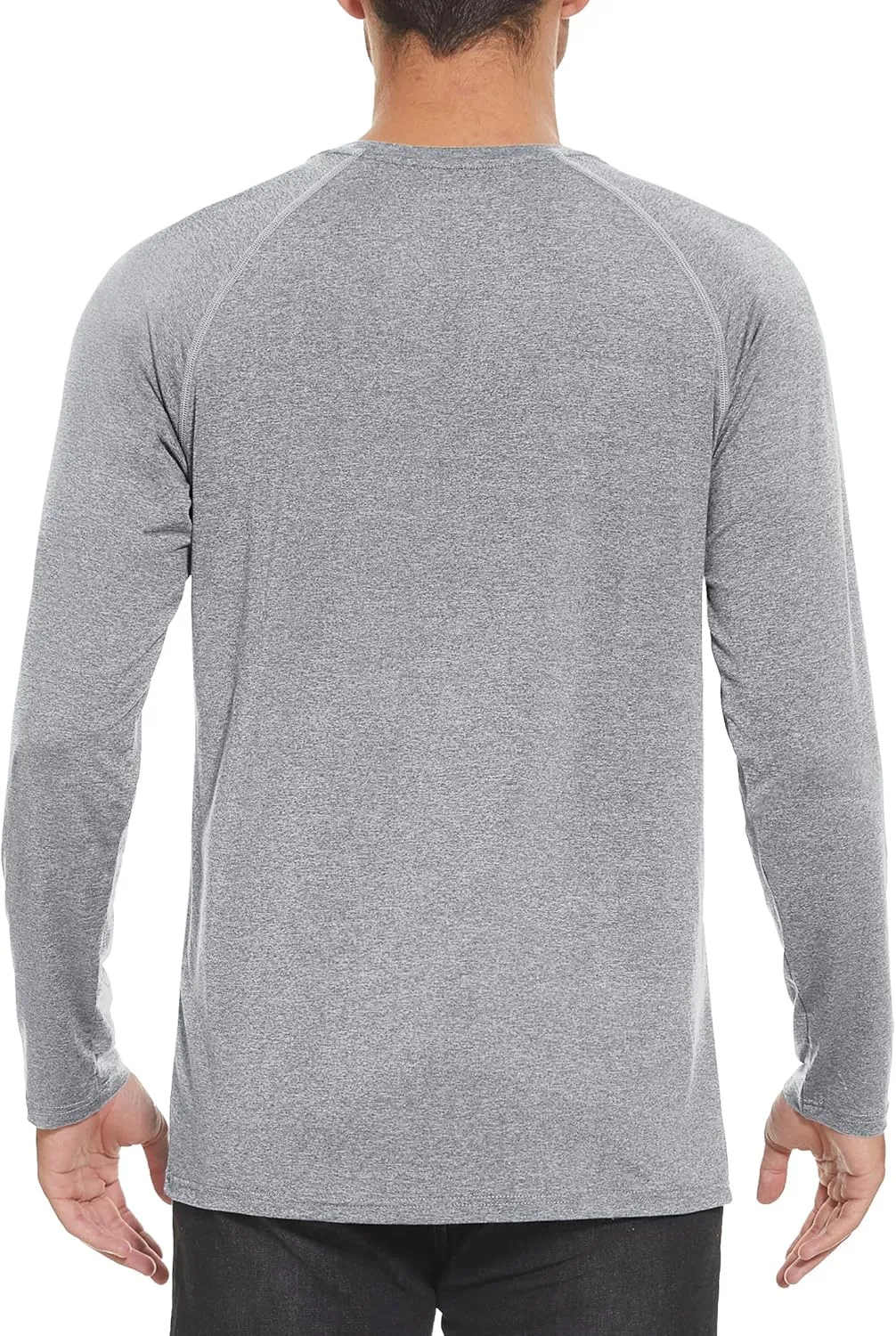 MAGCOMSEN Men's Long Sleeve Shirt Quick Dry UPF 50  Sun Protection Lightweight T-Shirt Athletic Workout Fishing Tee