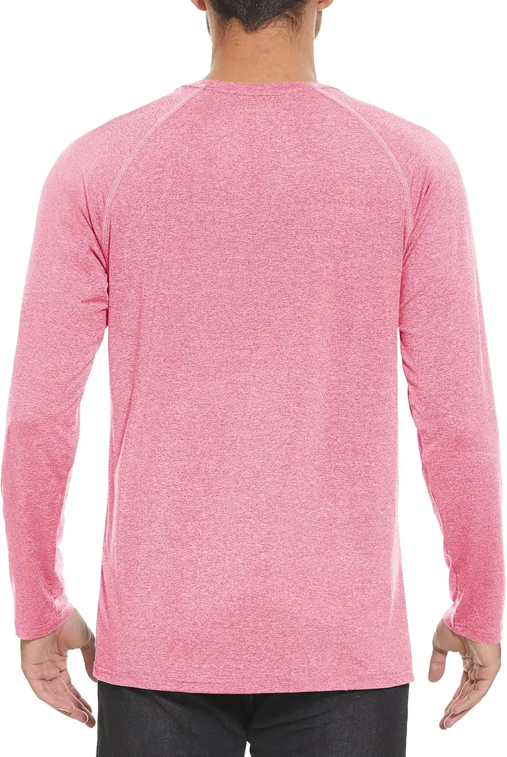 MAGCOMSEN Men's Long Sleeve Shirt Quick Dry UPF 50  Sun Protection Lightweight T-Shirt Athletic Workout Fishing Tee