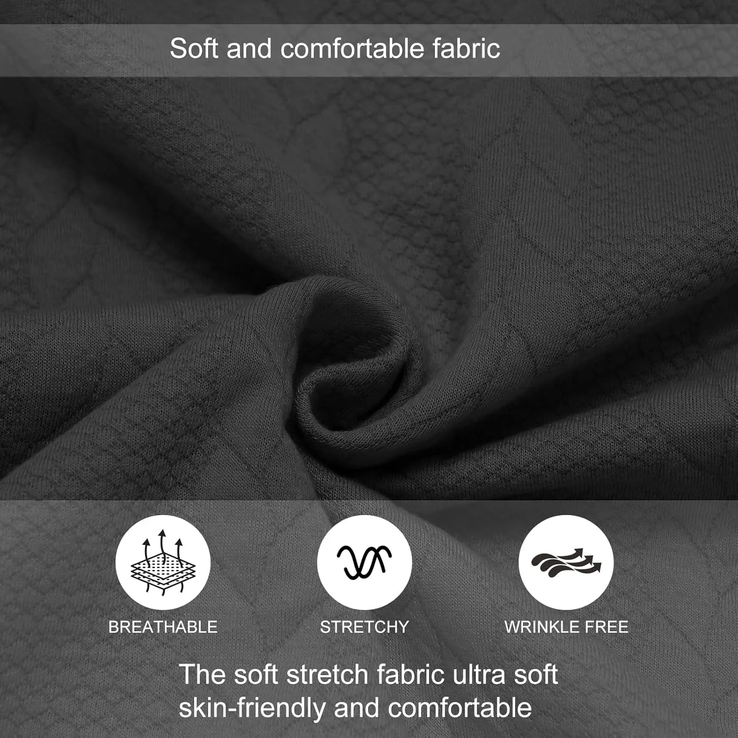 MANLUODANNI Men's Quarter Zip Sweater Lightweight Knitted Mock Neck Quilted Pullover Sweaters Long Sleeve Casual Jumper