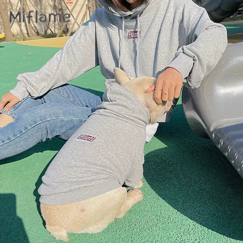 Matching Family Clothes For Pet And Owner Hoodies Embroidered Hoodies