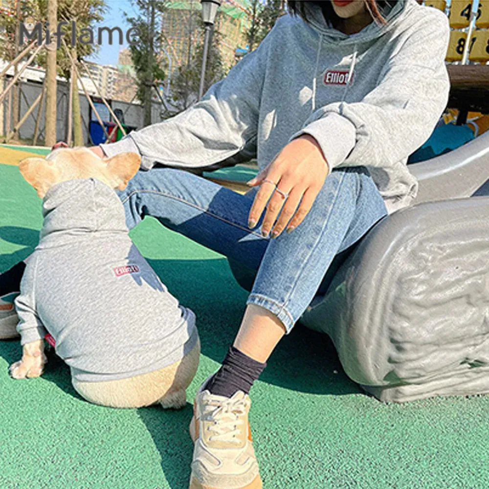 Matching Family Clothes For Pet And Owner Hoodies Embroidered Hoodies