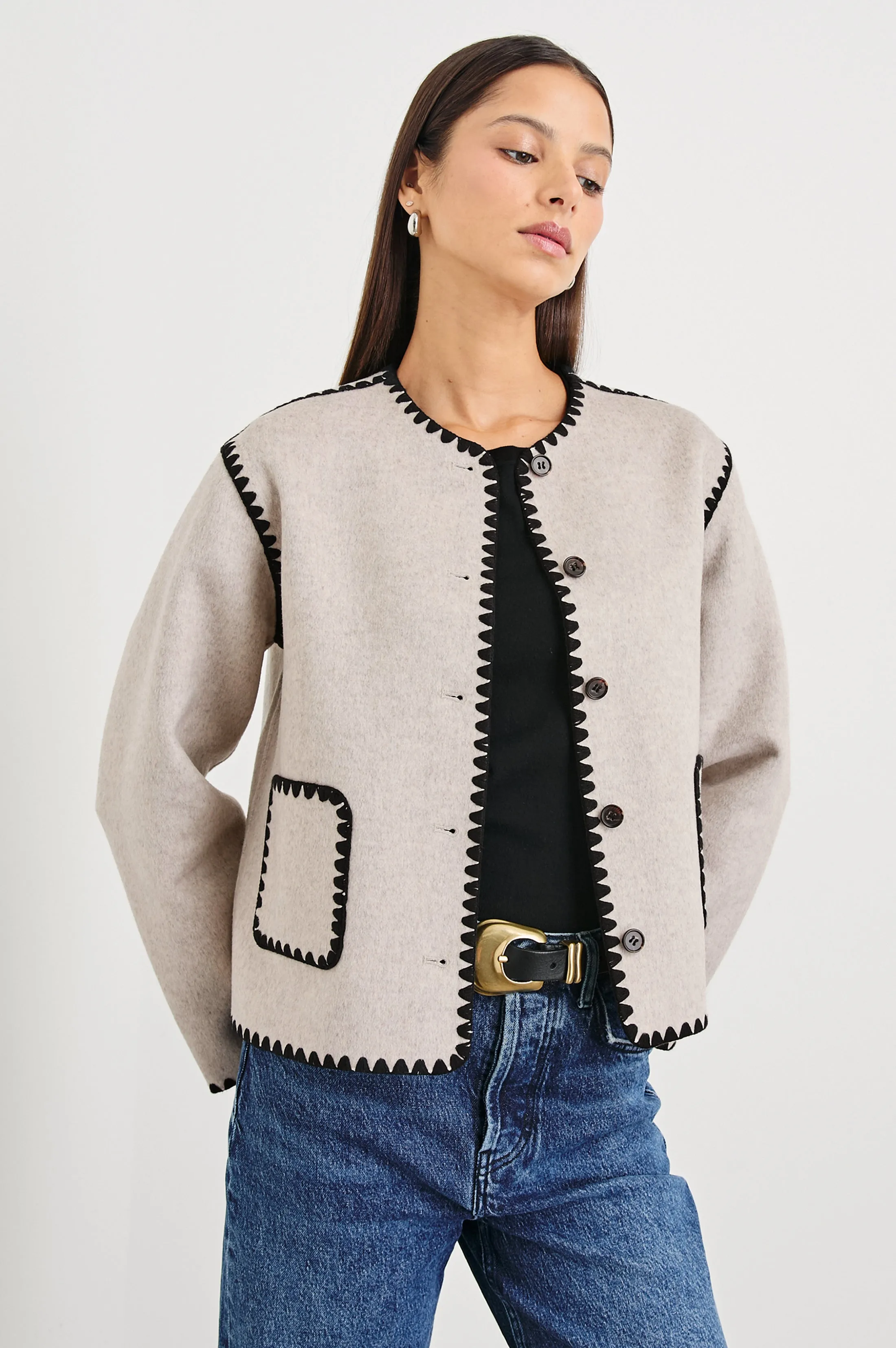 MELANIE JACKET - OATMEAL