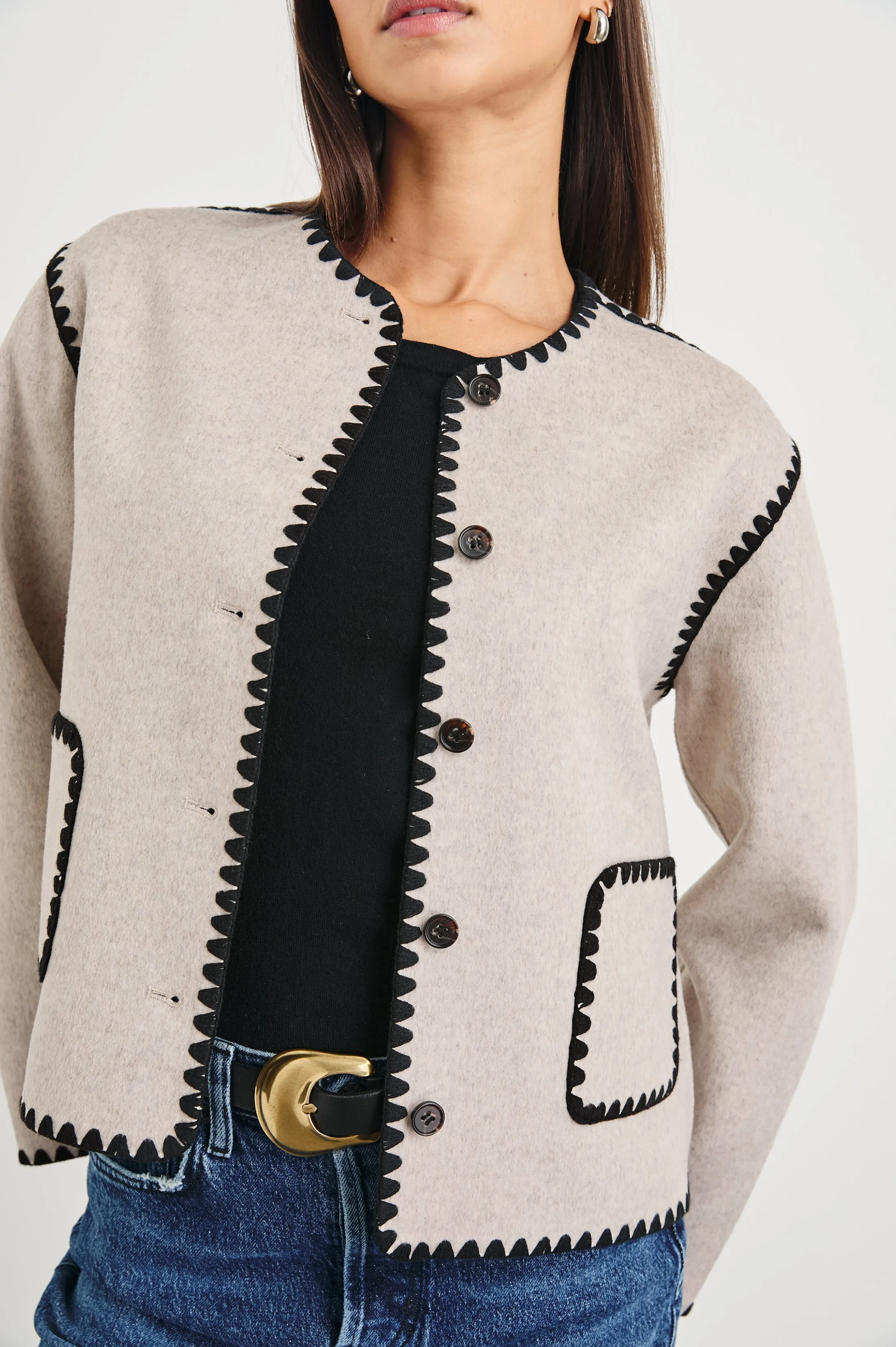 MELANIE JACKET - OATMEAL