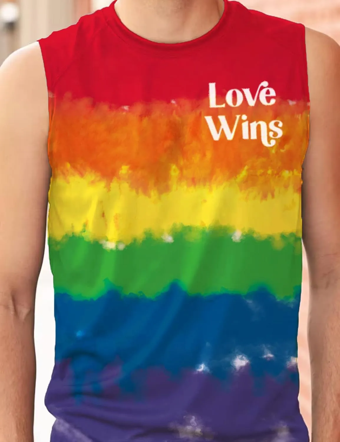 Men Pride Tank Tops Be You Love Wins Letter Print Shirt Graphic Gay Pride LGBT Sleeveless Shirt Tee